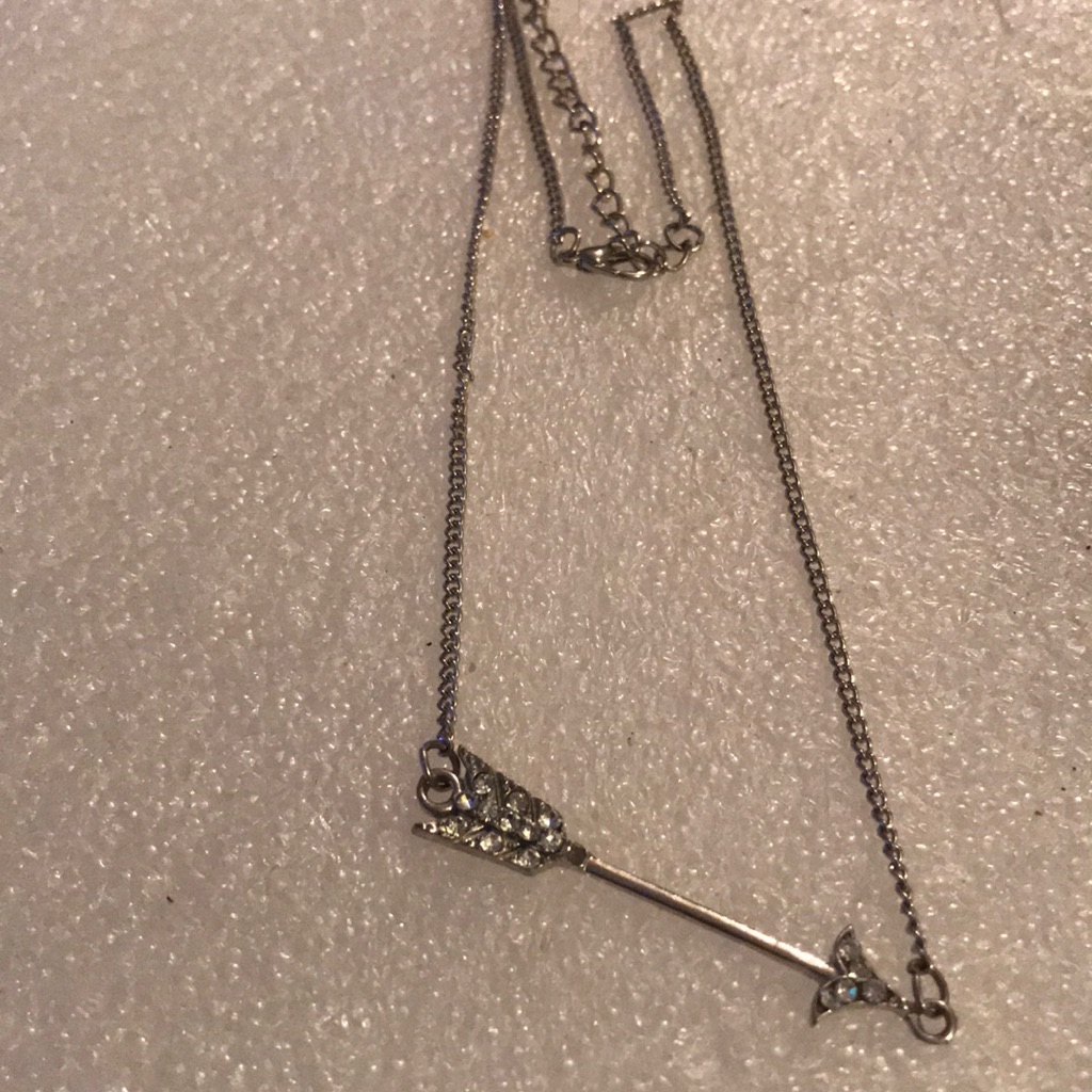 Arrow Rhinestone Necklace